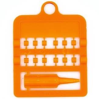 12 Anillas + calzado Ø3,0mm (Naranja)