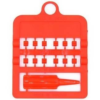 12 Anillas + calzado Ø3,0mm (Rojo)