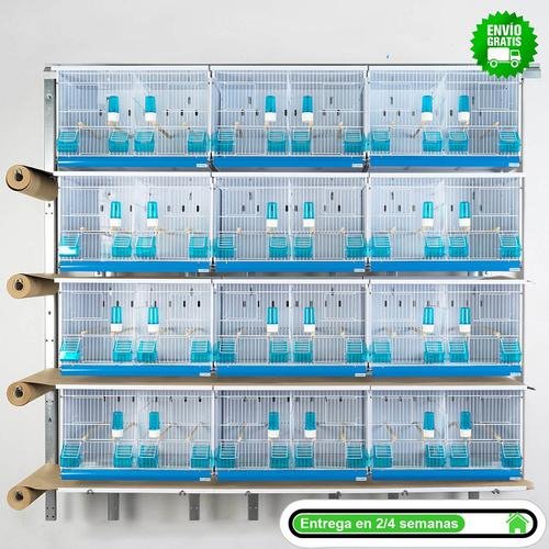 20 jaulas 58x30x36h  (5 columnas y 4 filas)