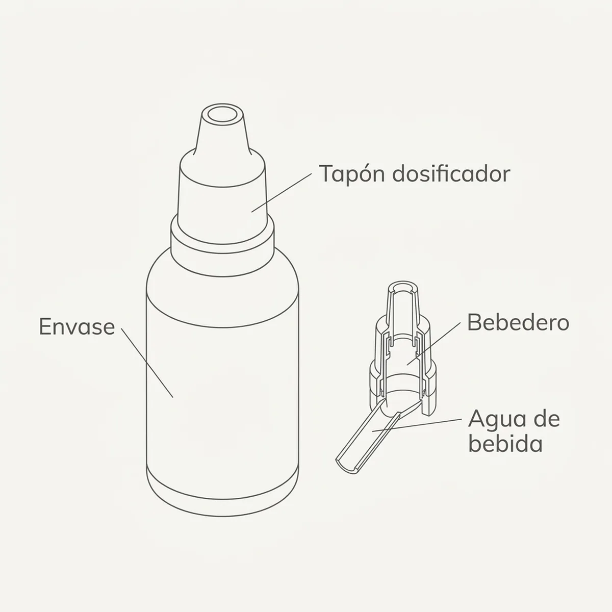 Aloevit 24ml (Aparato Digestivo) — piezas y montaje