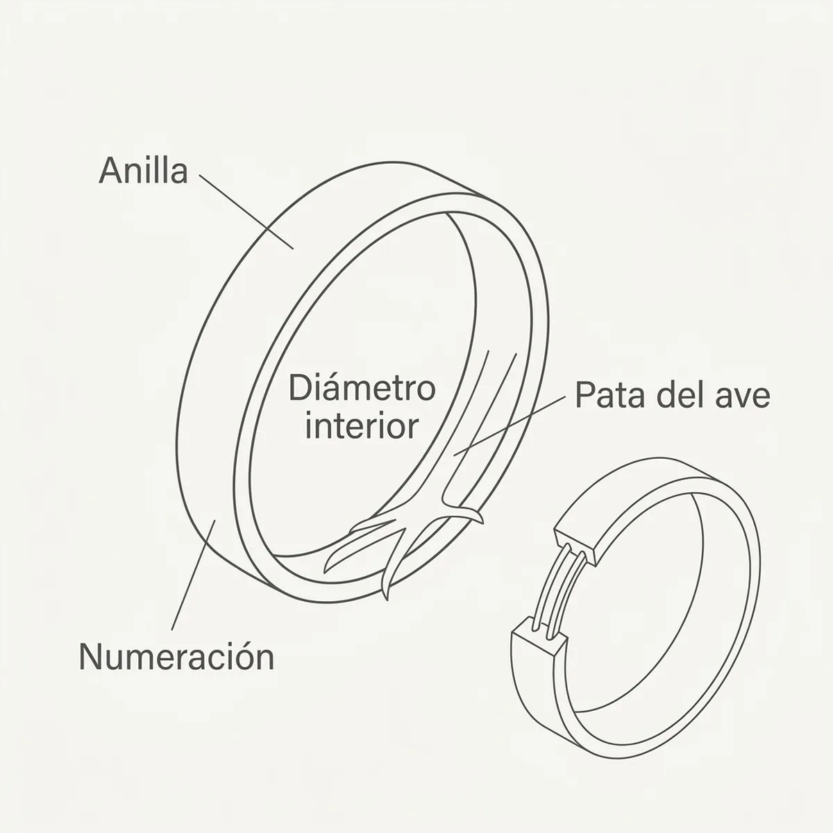 Anilla elástica 3 mm  50 unds – Amarillo Rings4Wings — piezas y montaje