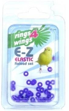 Anilla elástica 3 mm  50 unds – Morado Rings4Wings