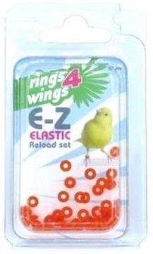 Anilla elástica 3 mm  50 unds – Naranja Rings4Wings