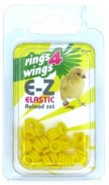 Anilla elástica 4.5 mm  50 unds – Amarillo Rings4Wings