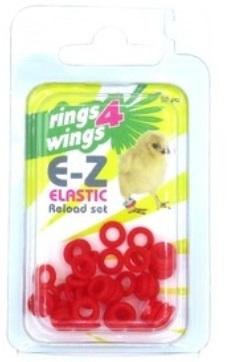 Anilla elástica 4.5 mm  50 unds – Rojo Rings4Wings