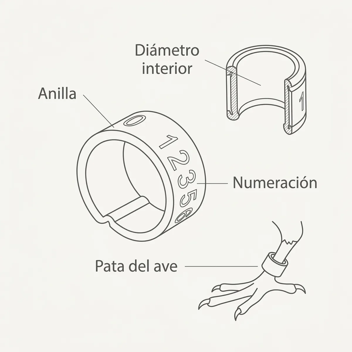 Anilla elástica 4.5 mm  50 unds – Verde Rings4Wings — piezas y montaje