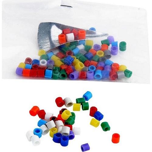 Anillas en plástico multicolor 3mm (100 unidad)