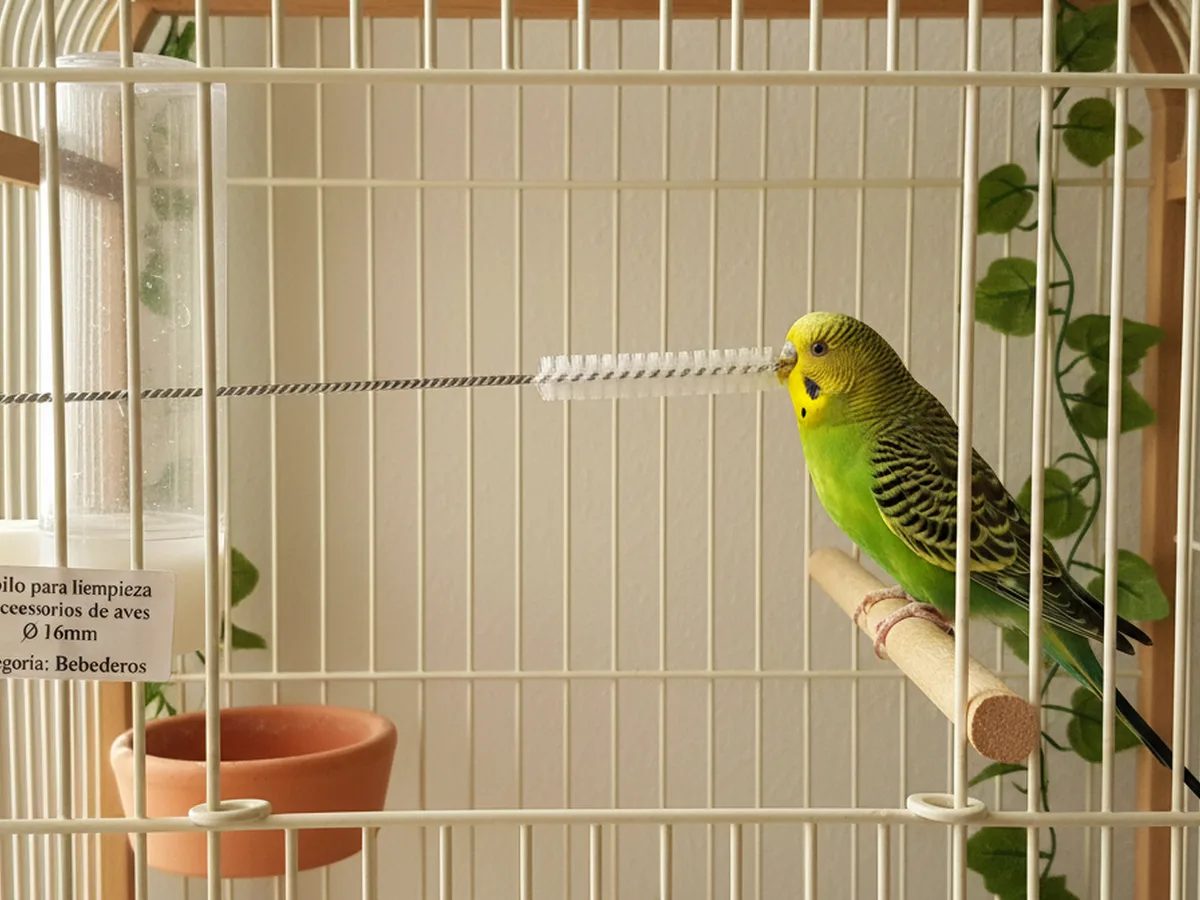 Cepillo para limpieza de accesorios de aves  Ø 16