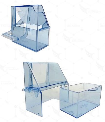 Comedero con cajón extraíble Azul – Idia