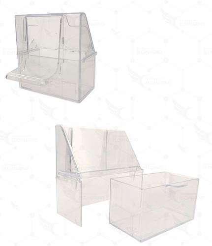 Comedero con cajón extraíble Transparente – Idia