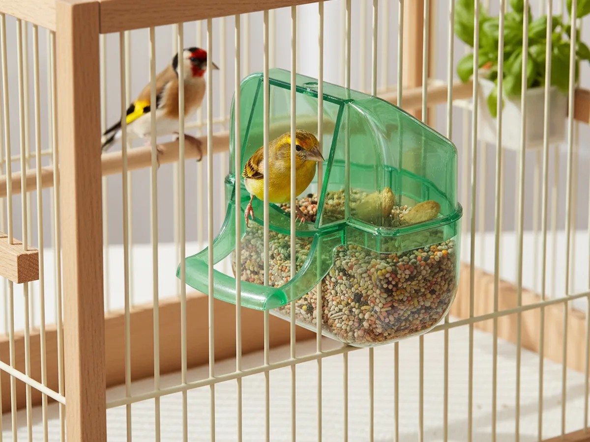 Cuántos comederos por jaula colocar según el número de aves