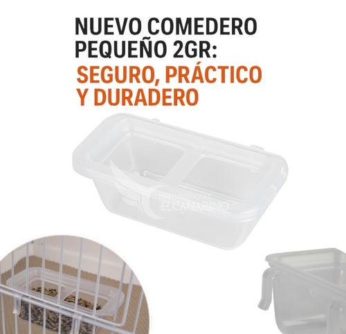 Comedero pequeño con Ganchos en plástico 2GR