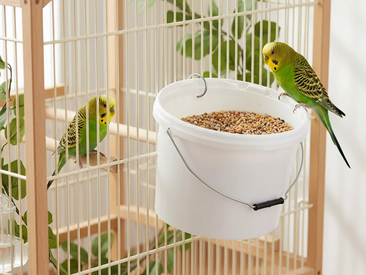 Cubo de plástico con cierre de 3 kg para guardar el alimento a resguardo