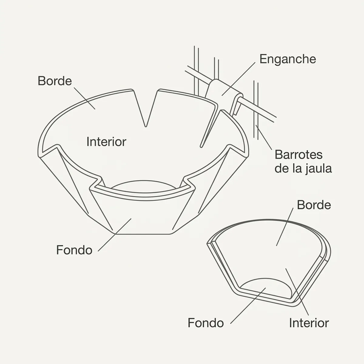 Forro nido yute estrella 10cm — piezas y montaje