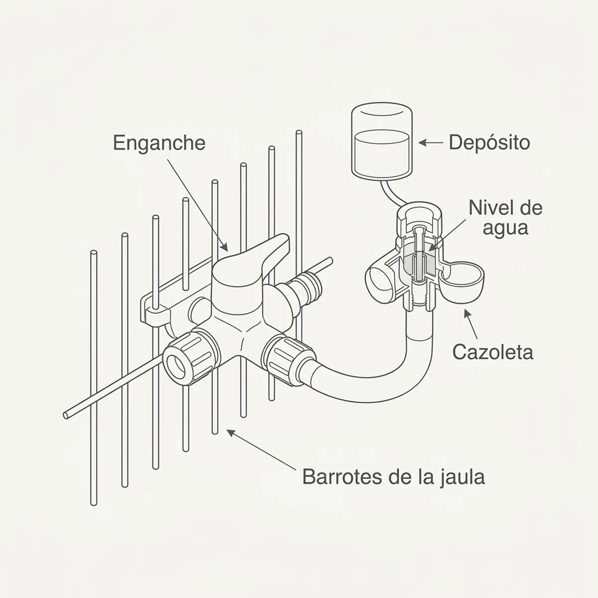 Grifo para tubo art. 301 — piezas y montaje