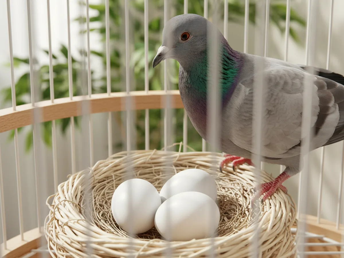 Huevos plástico Palomas 2GR