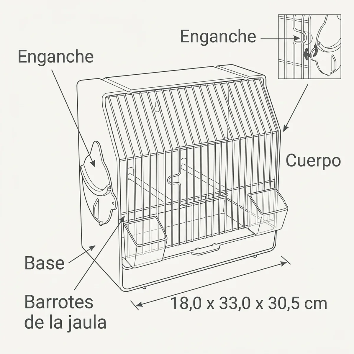 Diferencias entre jaula de concurso por raza y sección técnica