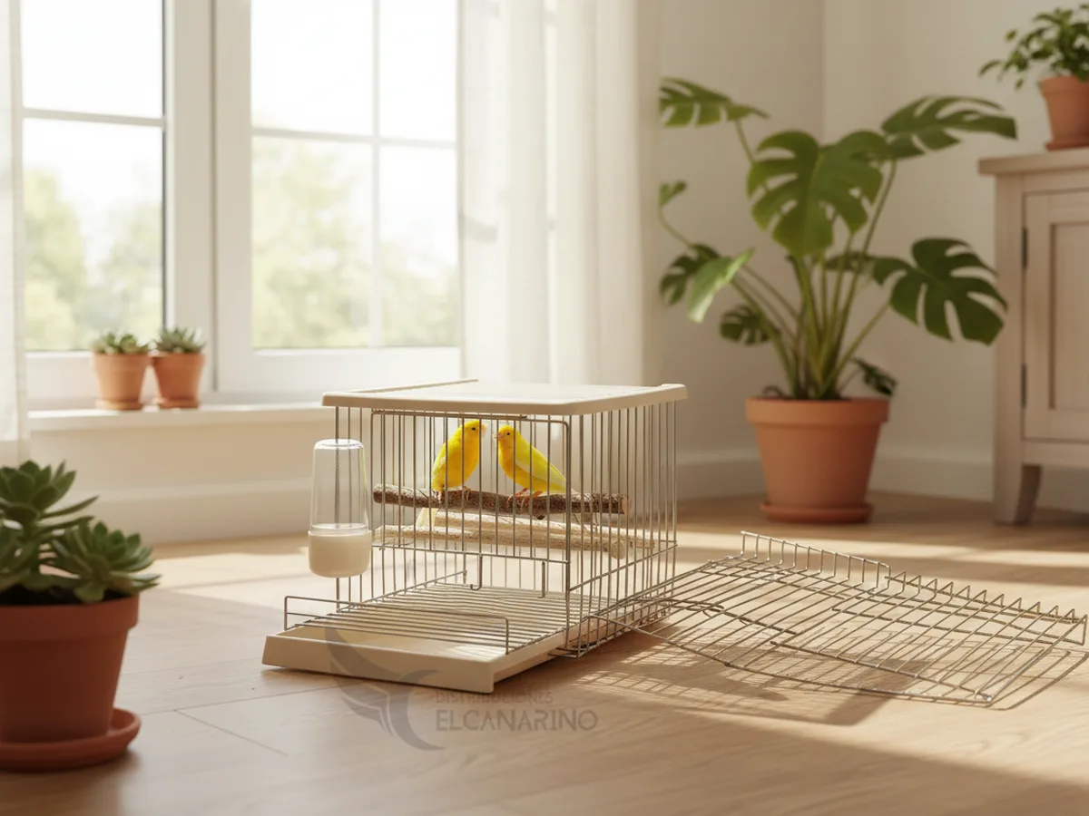 Jaula de alimentación y baño Flexy+