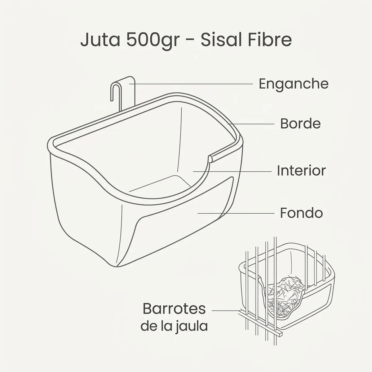 Juta 500gr – Sisal Fibre