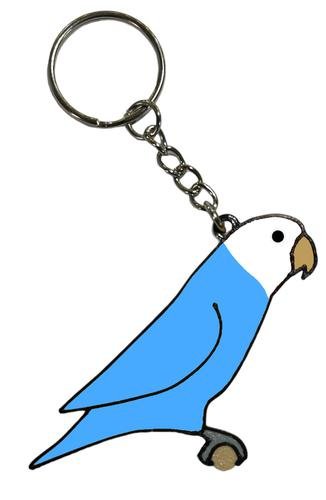 Llavero Agapornis Azul