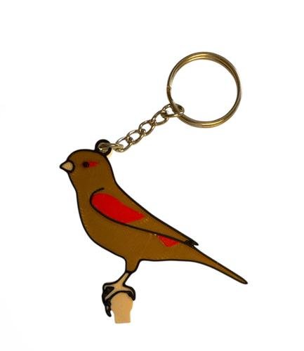 Llavero Canario Bruno Pastel Rojo Mosaico Hembra
