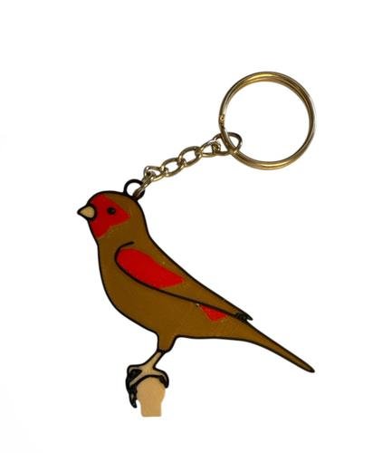 Llavero Canario Bruno Pastel Rojo Mosaico Macho