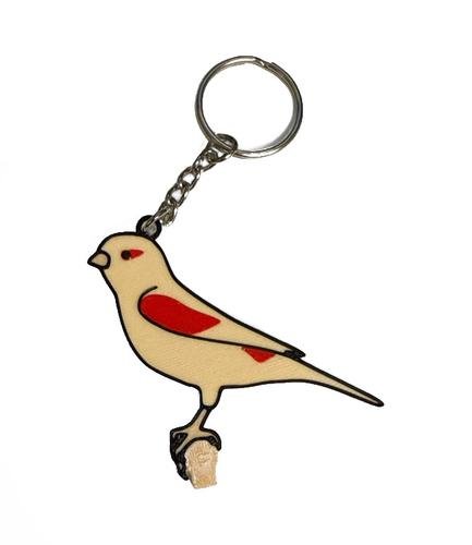 Llavero Canario Isabela Pastel Rojo Mosaico Hembra