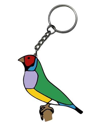 Llavero Diamante de Gould Hembra