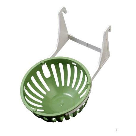 Nido con Soporte ø 10cm Blanco/Verde STA
