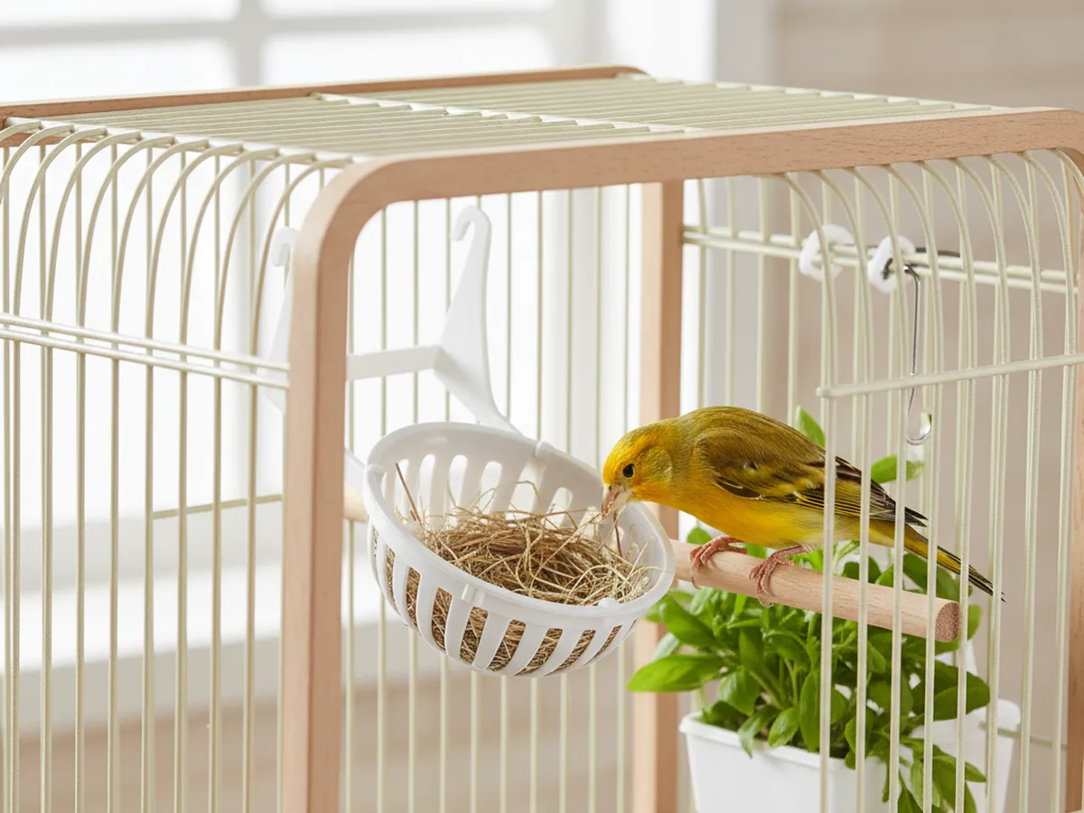 Nido con Soporte ø 10cm Blanco/Blanco STA
