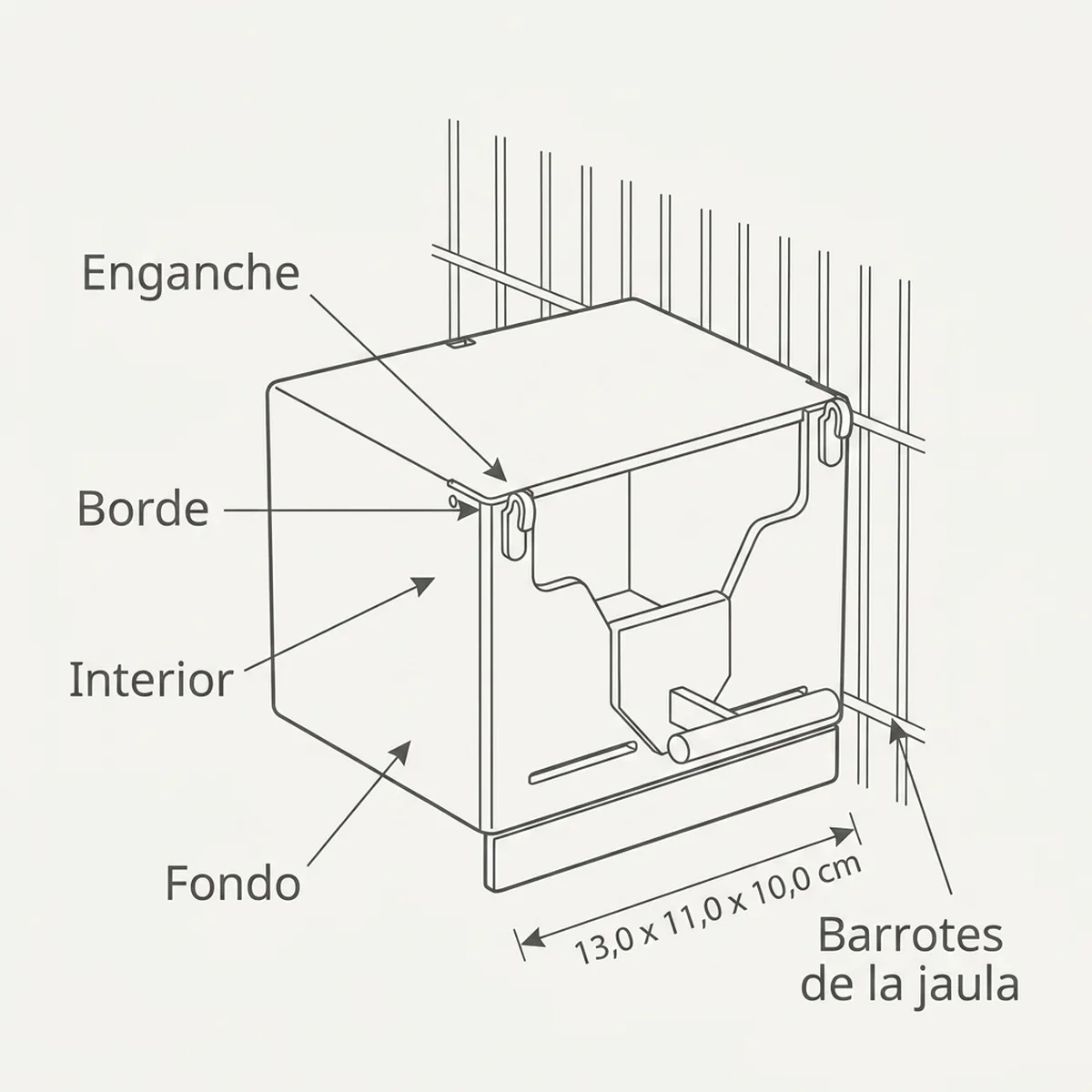 Nido Exótico 2GR — piezas y montaje