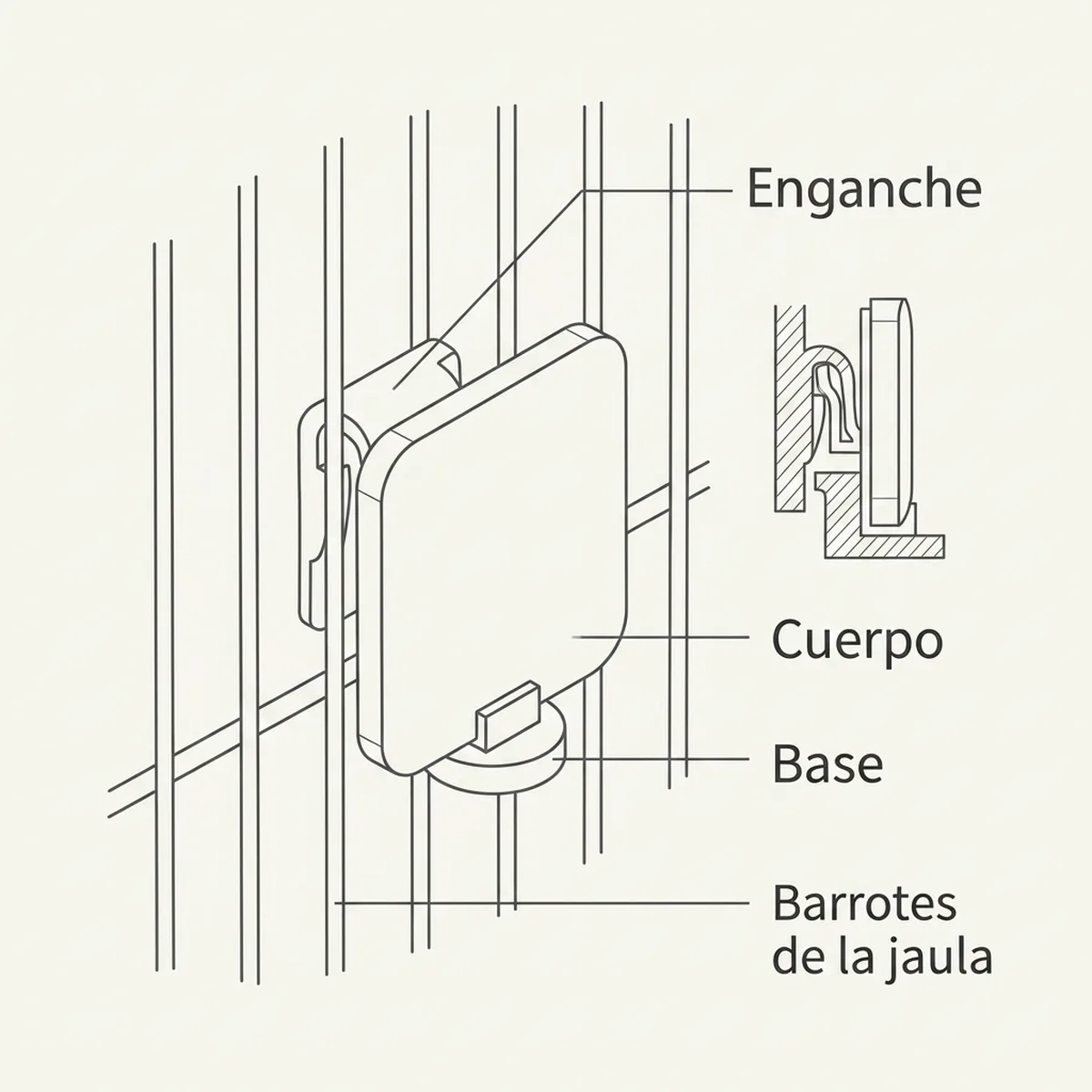 Números para Jaulas (del 1 al 100)  – Blanco — piezas y montaje