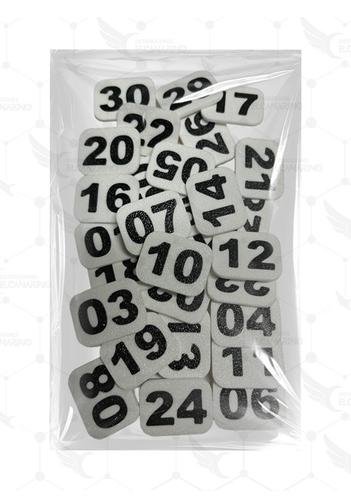 Números para Jaulas (del 1 al 100)  – Blanco