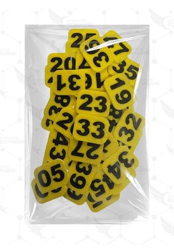 Números para Jaulas (del 1 al 20) – Amarillo