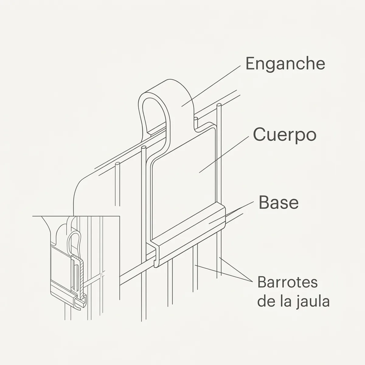 Números para Jaulas (del 1 al 50) – Amarillo — piezas y montaje