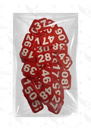 Números para Jaulas (del 1 al 50) – Rojo
