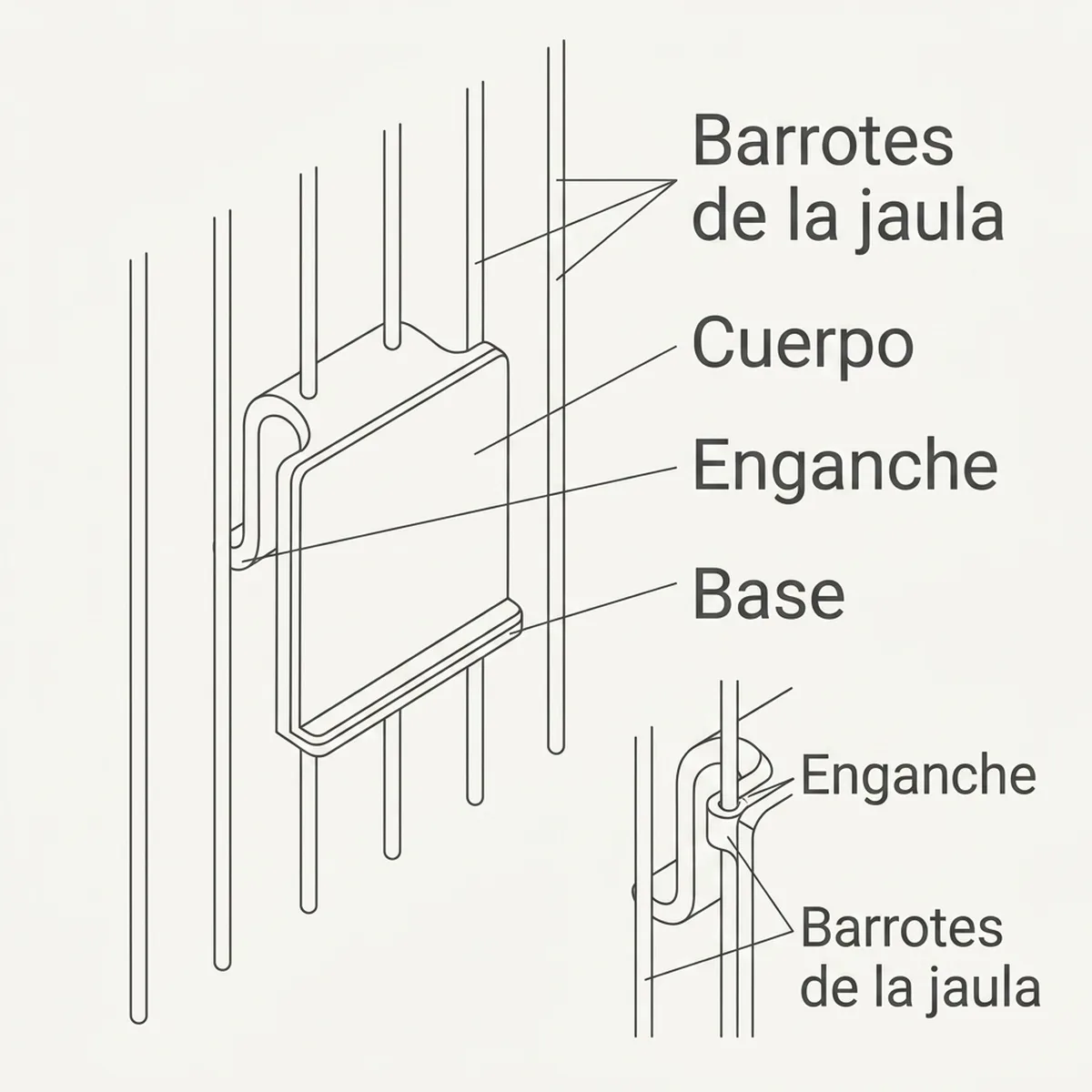 Números para Jaulas (del 1 al 90) – Negro — piezas y montaje