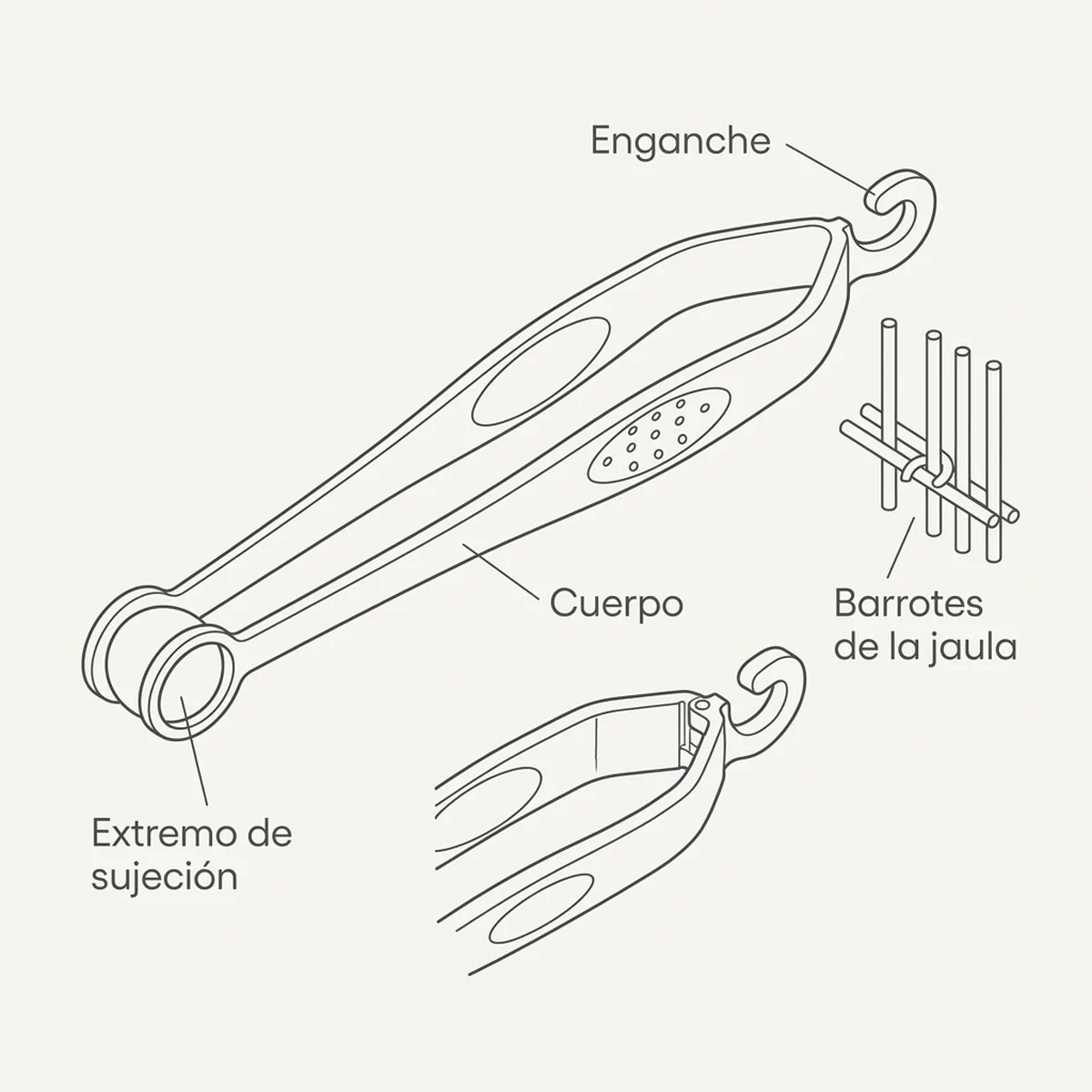 Pinza Para Huevos (Mix)STA — piezas y montaje