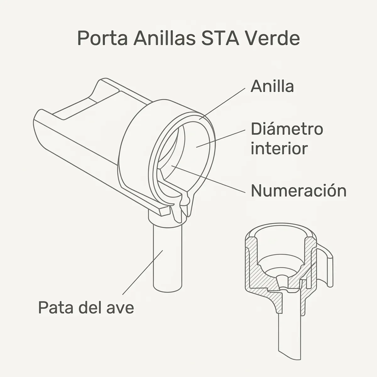Porta Anillas STA Verde
