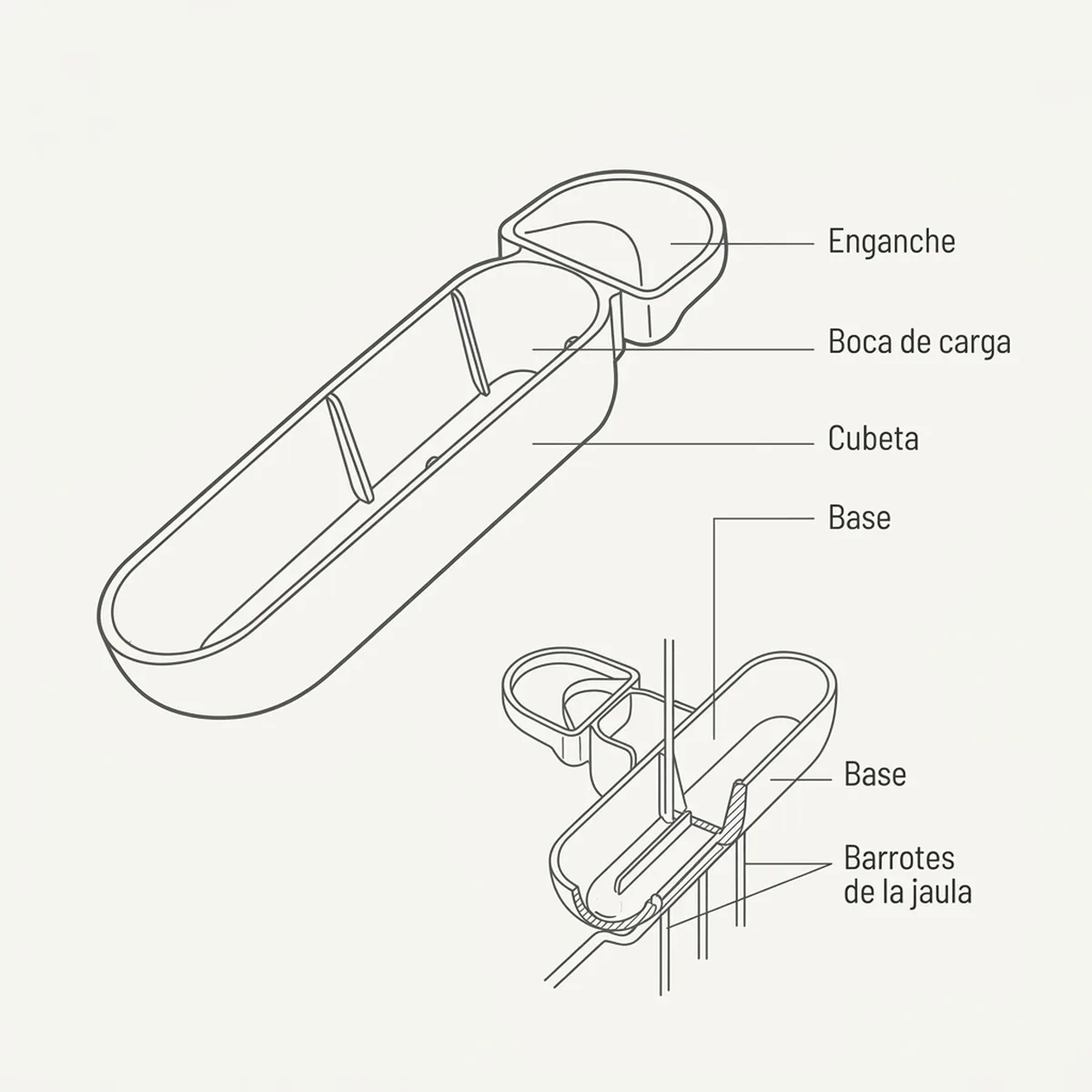 Portamedicinas Semillero Transparente IDIA RP — piezas y montaje