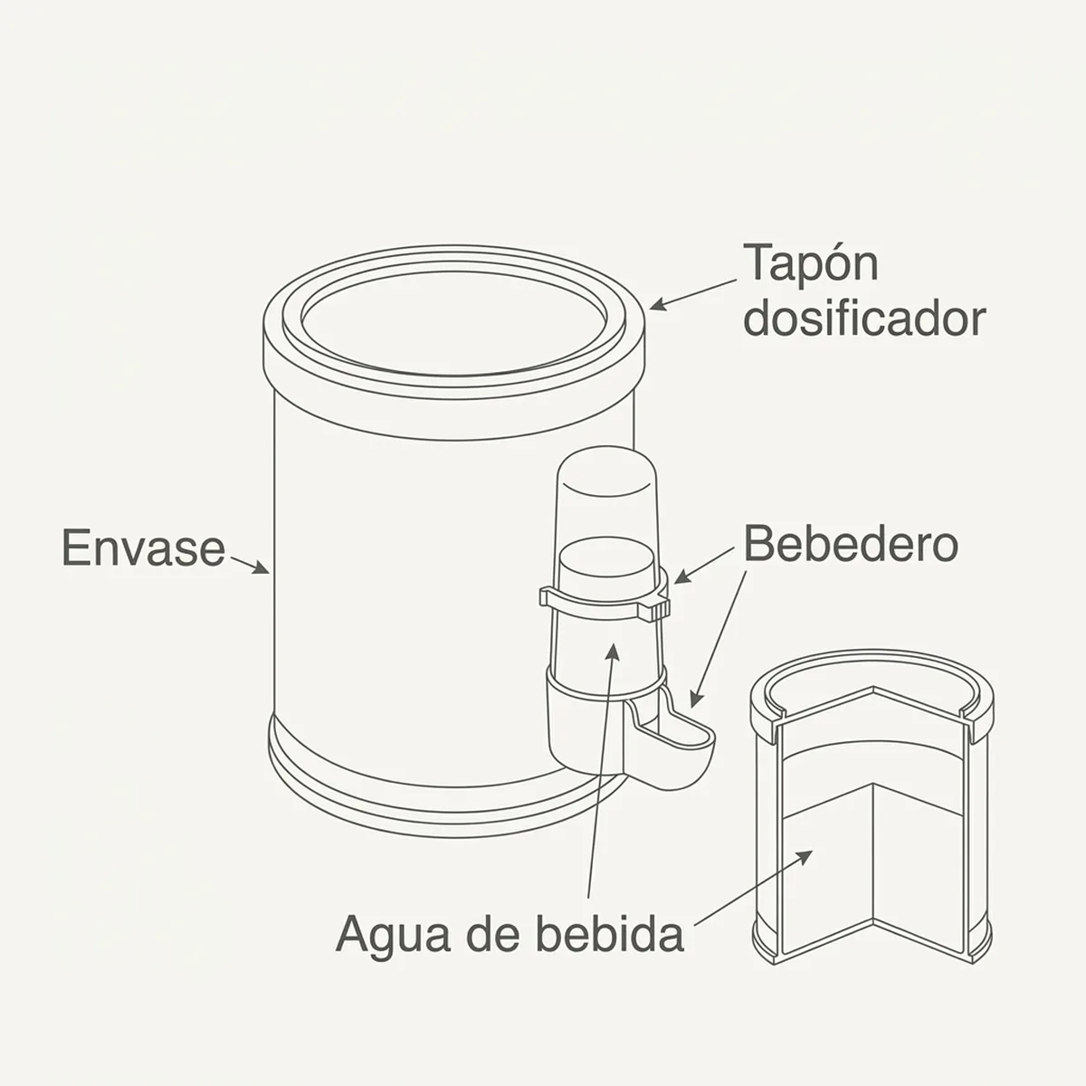 Envase de 50 gramos de protector hepático a base de cardo mariano para acompañar el pigmento