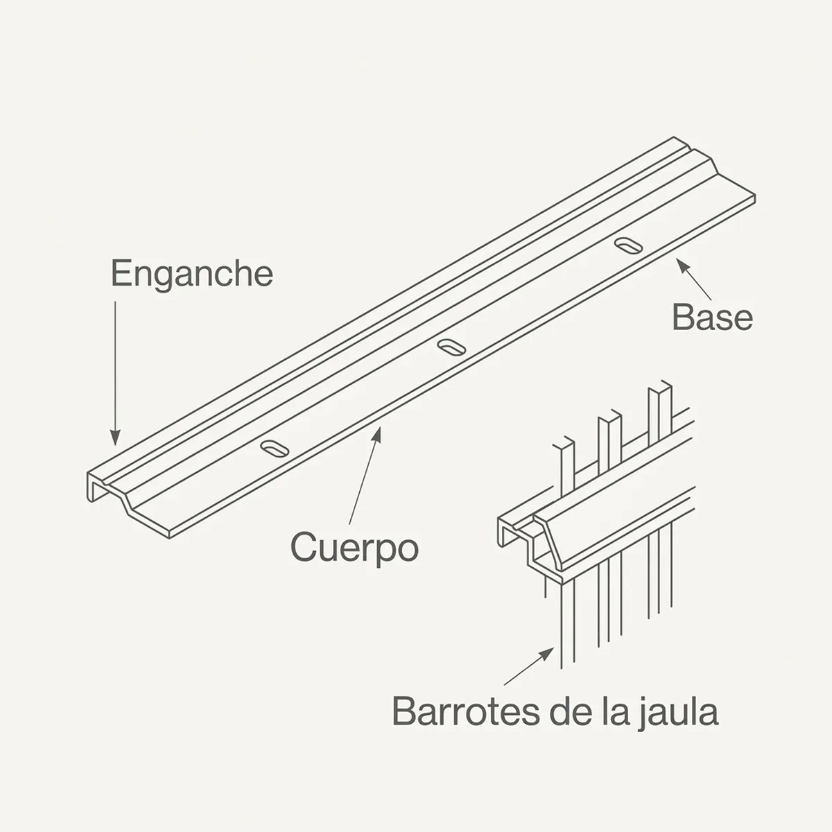 Sistema de enganche profesional Zeta — piezas y montaje