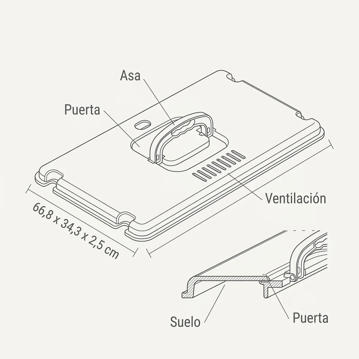 Tapa Maxi Tino — piezas y montaje