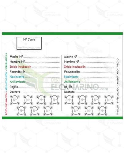 Tarjeta Cría 4 Nidadas 10,5cm x 7cm