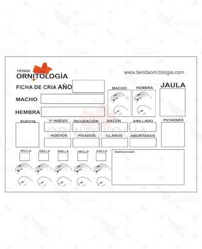 Tarjeta Cría 4 Nidadas – Especial Gloster