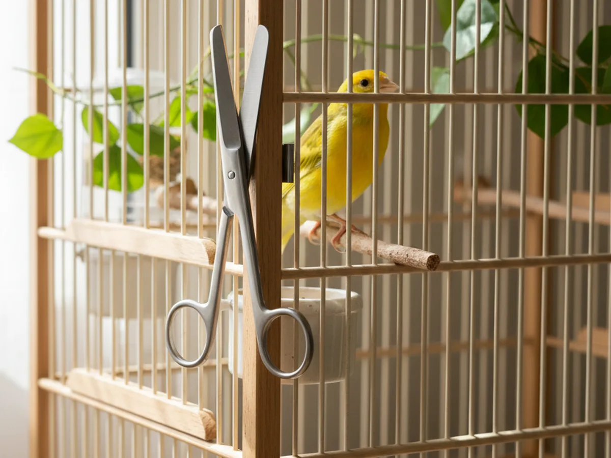 Tijeras Profesional Orniluck, para recortar Plumas