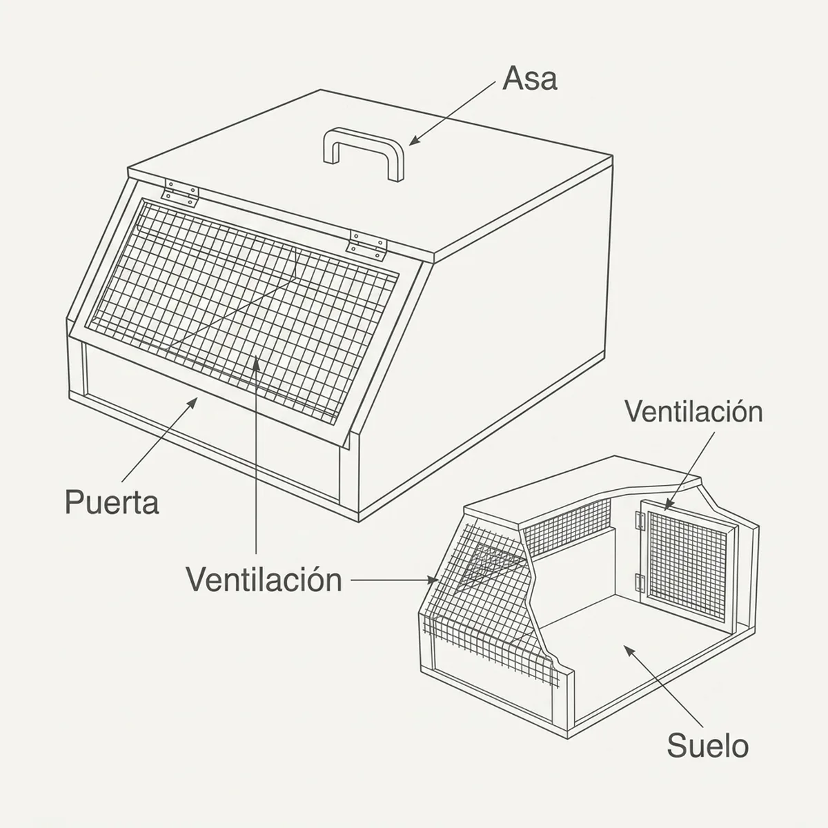 Transportin Envios — piezas y montaje